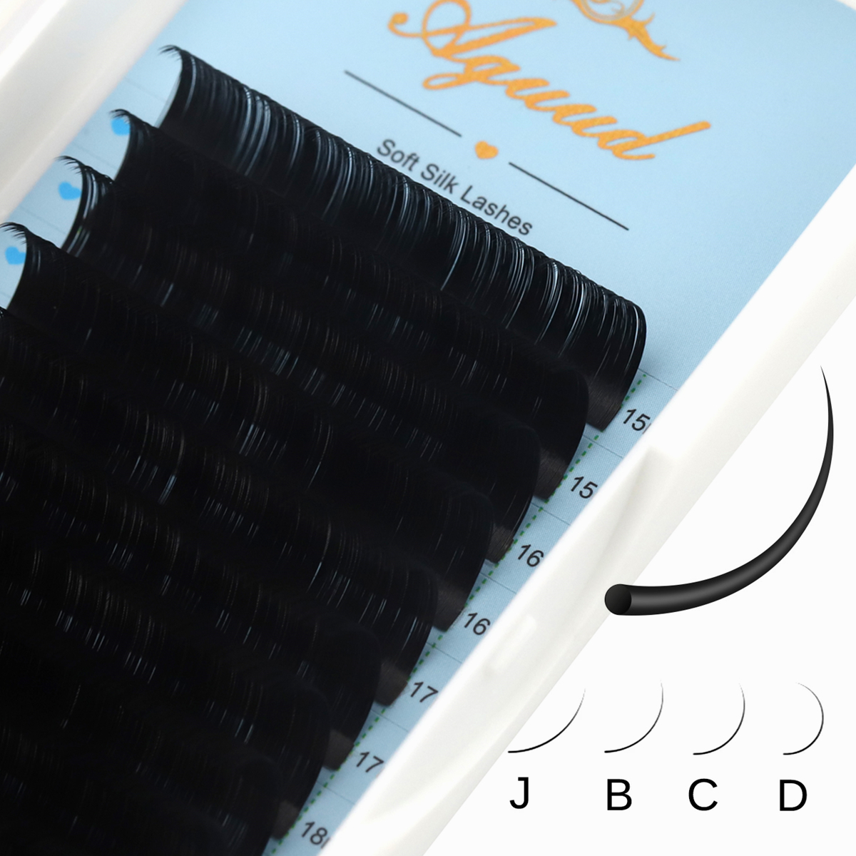 Eyelash Extension Korea Natural - AGUUD Russian Volume J B C