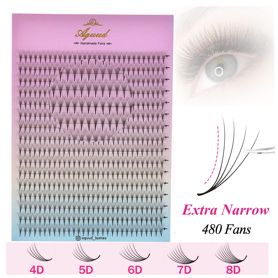 Eyelash Extension Korea Natural - AGUUD XL Mega Tray Narrow Premade