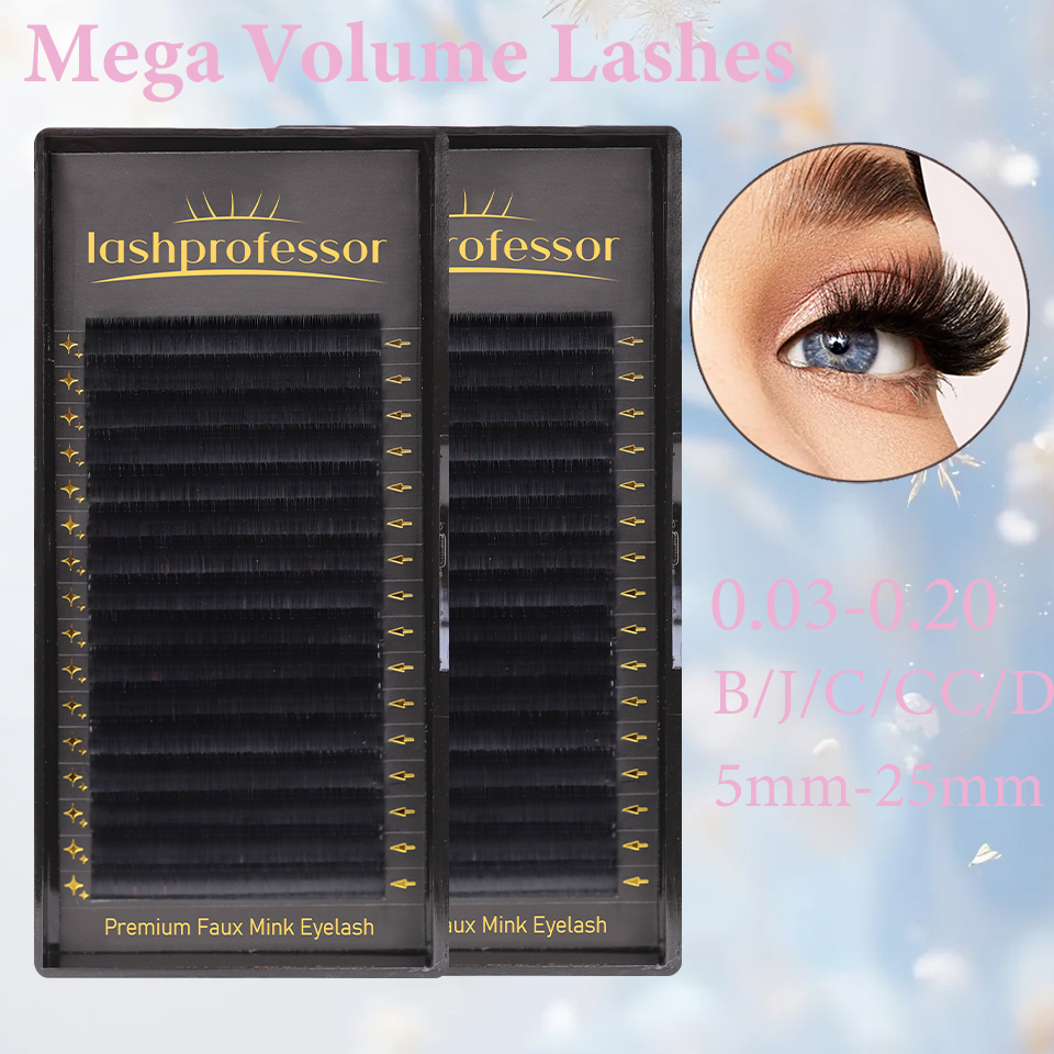 Eyelash Extension Korea Natural - Lashprofessor Faux Mink Black Individual Eyelashes