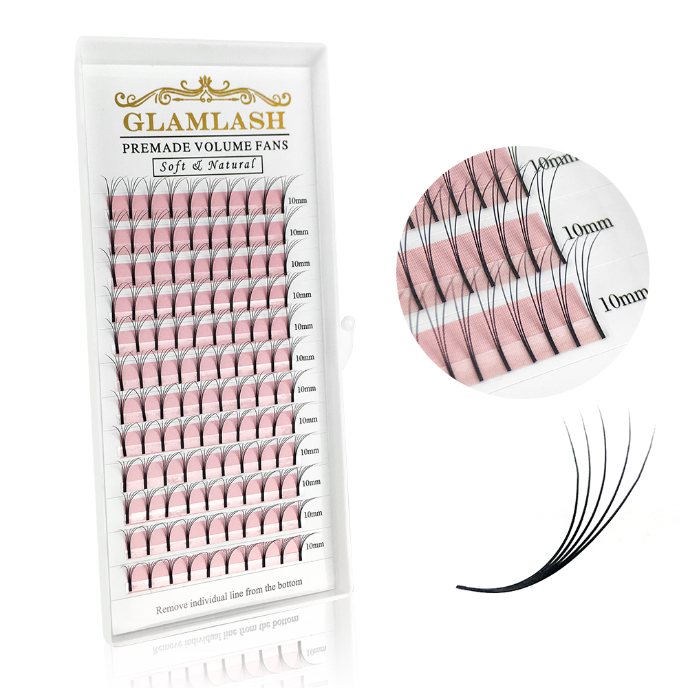 GLAMLASH 2D-6D premade volume  - Eyelash Extension Korea Natural avaliação e preço