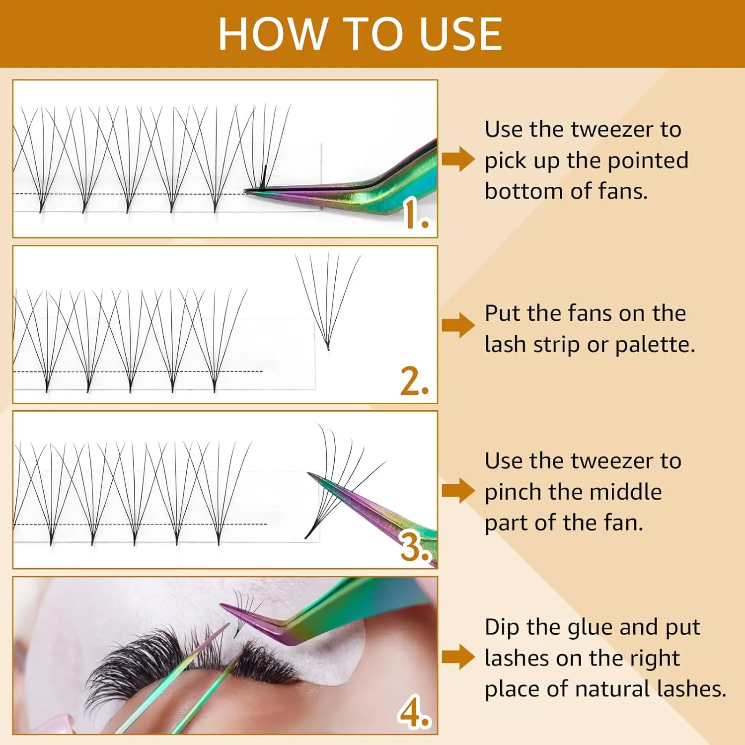AGUUD 10 trays/lot 3D-16D Kore - Eyelash Extension Korea Natural avaliação e preço