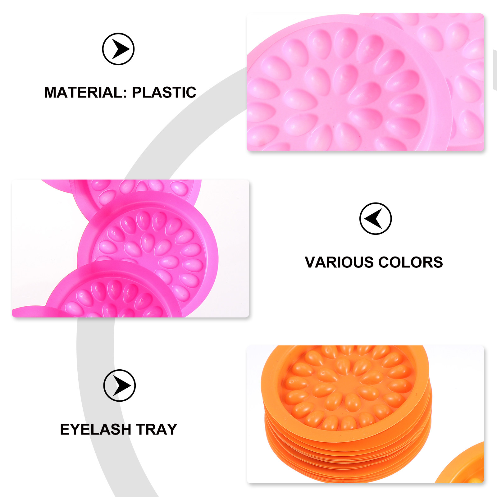 100Pcs Flower Shape Eyelash Gl - Eyelash Extension Is Safe avaliação e preço
