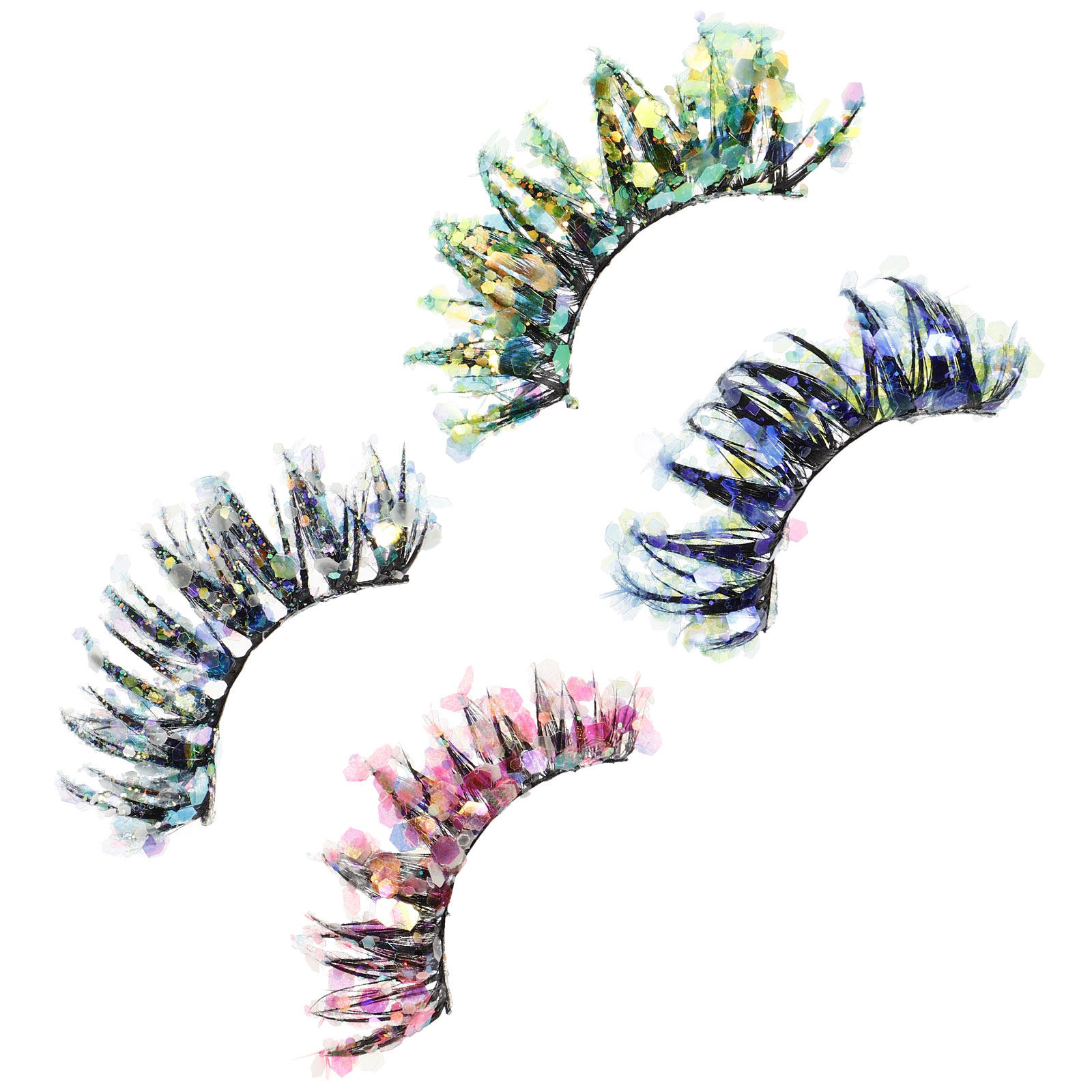 4Pairs Night Glow False Eyelas - Eyelash Extension Is Safe avaliação e preço