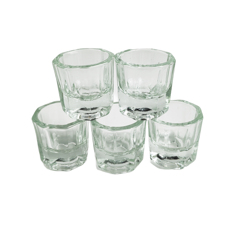 5pcs Glass Dappen Dish For Nai - Eyelash Lift Or Extension avaliação e preço