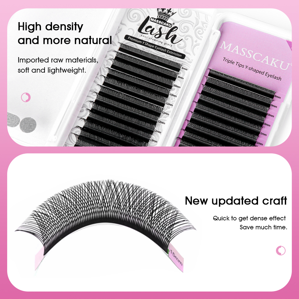MASSCAKU 0.05mm 0.07mm C CC D  - Eyelash Extension Korea Natural avaliação e preço