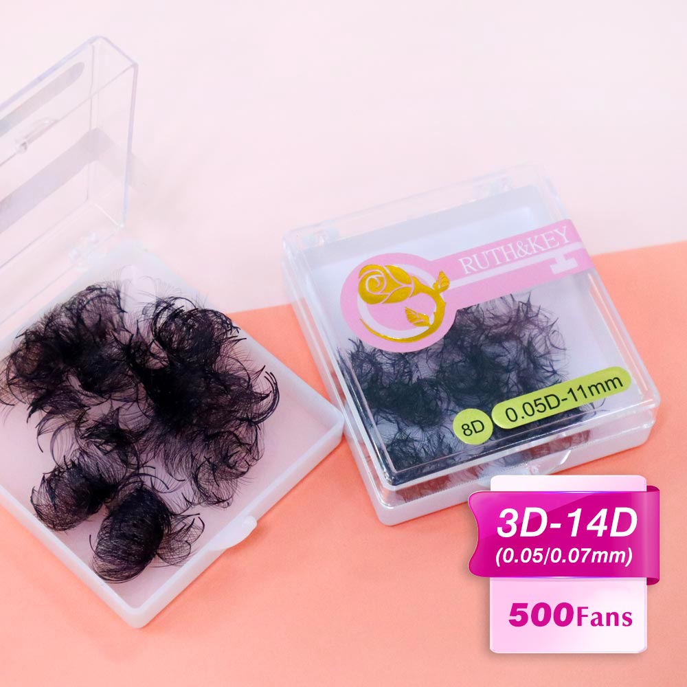 500 Loose Fans False Eyelashes - Eyelash Extension Korea Natural avaliação e preço